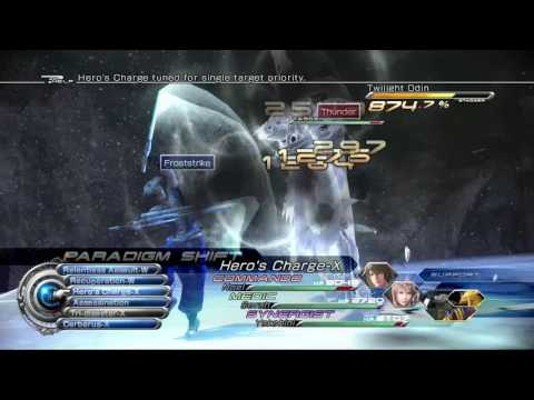 FINAL FANTASY XIII-2 Twilight Odin Boss Battle (PS3)