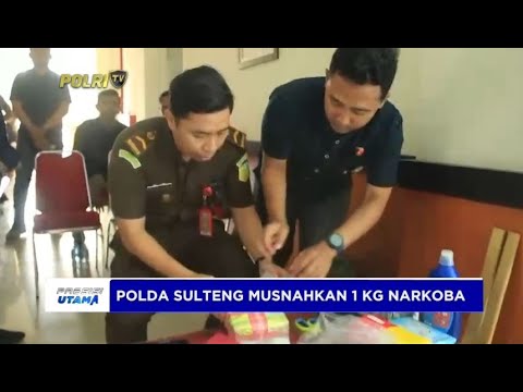 POLDA SULTENG MUSNAHKAN 1 KG SABU