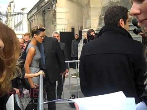 Rihanna entering Hussein Chalayan - PFW S/S '10