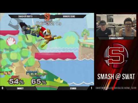 Smash @ Swat 5: Smokey (Fox, C. Falcon) vs Stango (Marth) - Winners Semis