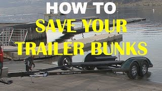 How To Save Your Trailer Bunks | Power Loading A Boat
