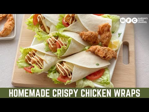 Crispy Chicken Wraps Recipe | Easy Lunch Recipe