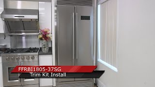 Forno Salerno 37-Inch Built-In Stainless Steel Refrigerator, 15.6 cu.ft, Decorative Grill, ENERGY STAR Certified Stainless Steel VCM FFRBI180537SG Picture