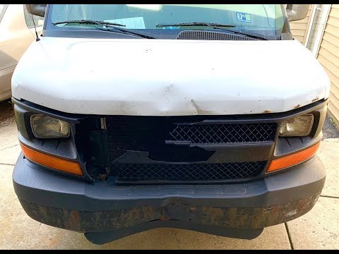 How to Remove & Install A Bumper and Grille On A Chevy Express Van/ GMC Savana Van + Tips!