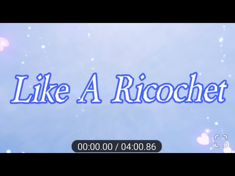 Like A Ricochet- Loving Caliber- (Deek Cloud Remix), Lyric Video