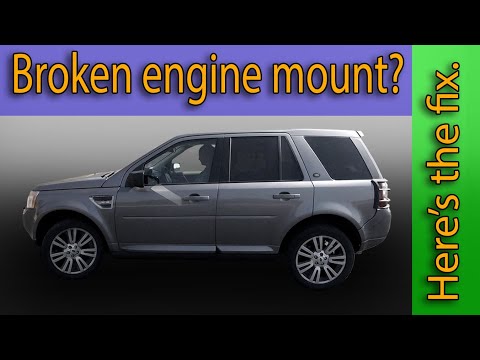 Change the engine mount on a Land Rover LR2 2008 through 2012.