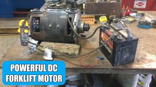 Rebuilding a DC Forklift Motor ( Damaged Commutator)