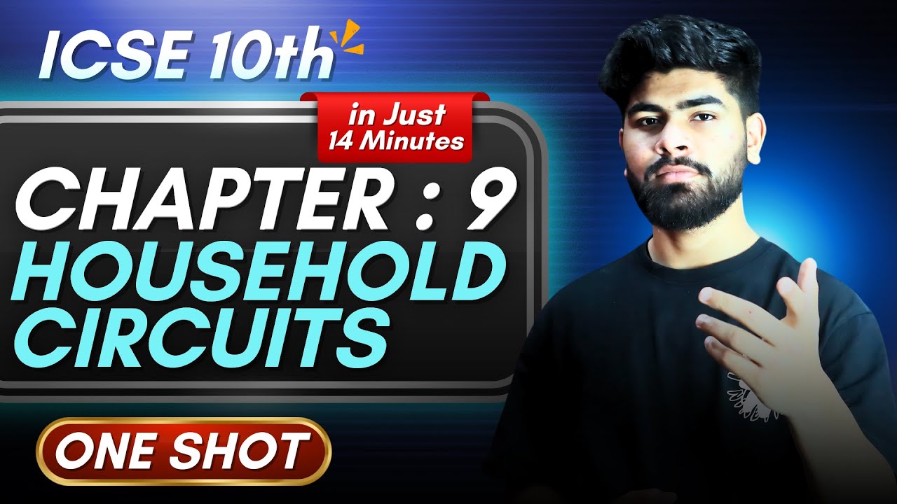 Physics Chapter 9 Household Circuits One Shot - in 14 Minutes || ICSE Class 10 || ICSE Physics