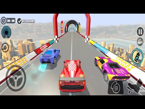 Impossible Car Tracks 3D: Red Car Driving Multiplayer Mode - All Levels Completed Android Gameplay