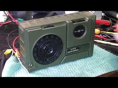 Military Style  Vintage Transistor Radio Repair. Warning loud tones!
