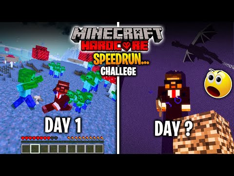 Baazigar Gaming - MINECRAFT HARDCORE SPEEDRUN CHALLENGE - BAAZ GAMING