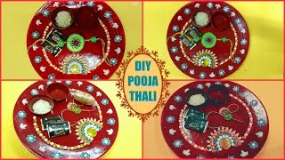 DIY POOJA THALI FOR RAKSHA BANDHAN | THALI DECORATION |