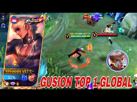 GUSION TOP 1 GLOBAL GAMEPLAY | MOBILE LEGENDS