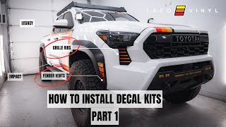 How to Install Our New Decal Kits for the 2024+ Tacoma | Part 1