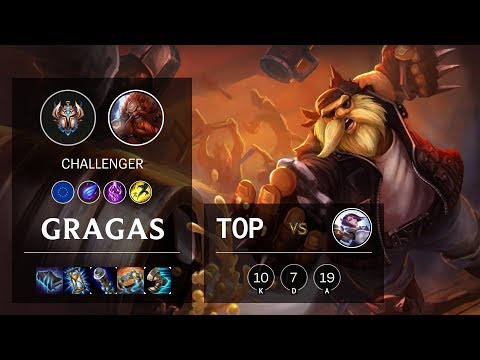 Gragas Top vs Fiora - EUW Challenger Patch 10.10