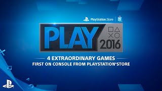 PlayStation Store PLAY 2016 Lineup :60 Second Trailer