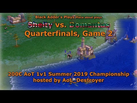 Summer 2019 Championship, QF - Shelty vs. Domantas, Game 2 - Age of Mythology: The Titans