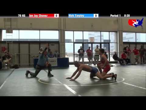 Jon Jay Chavez vs. Nick Tarpley at 2013 Junior Nationals - FILA - GR