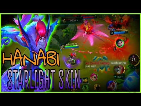 HANABI GAMEPLAY, Meta Marksman in RANK GAME, STARLIGHT SKIN | MLBB