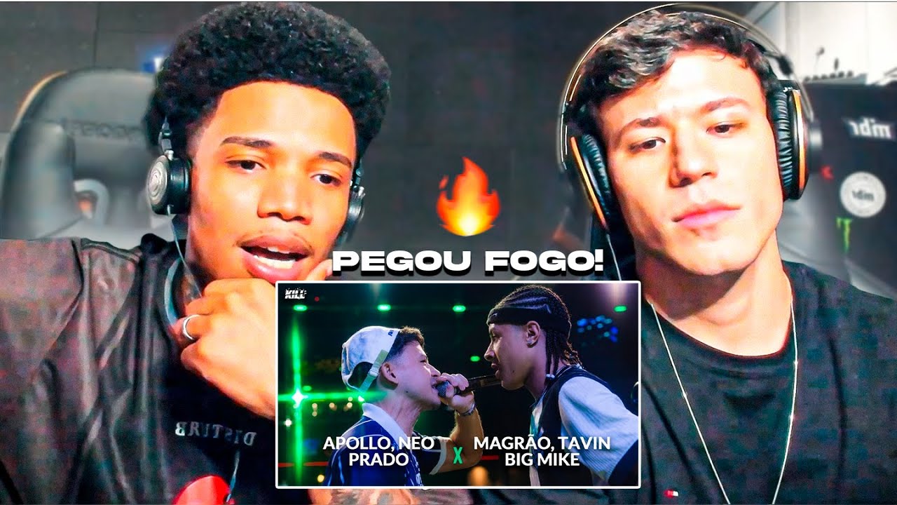 APOLLO E NEO REAGEM À (CLIMA TENSO! 🤬) APOLLO, NEO E PRADO x MAGRÃO, TAVIN E BIG MIKE | SEMIFINAL