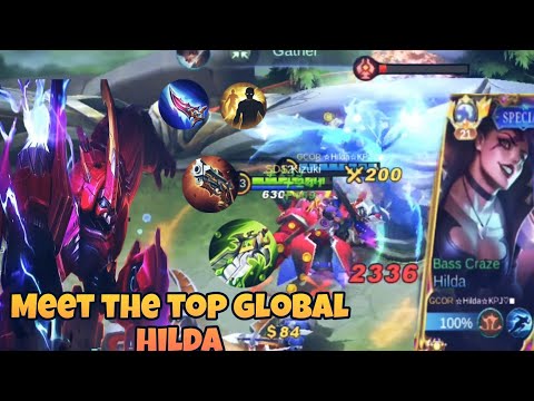 A aggressive top global hilda | Grock insane gameplay | MLBB