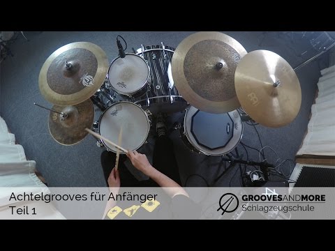 Schlagzeug lernen: Achtelgrooves für Anfänger Teil 1