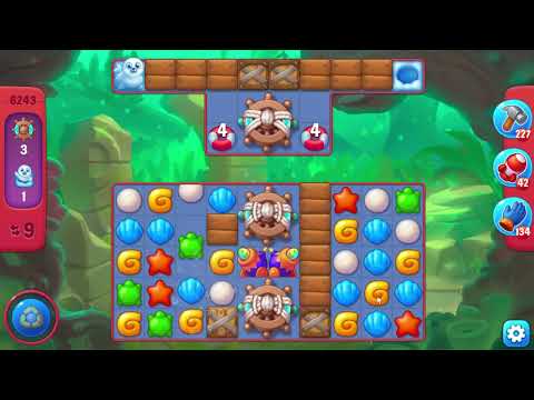 Fishdom 6243 Hard Level - 11 moves - NO BooSTERS