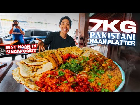 INSANE 7KG Pakistani Food Platter in Little India SG! | Best Naan in Singapore?!