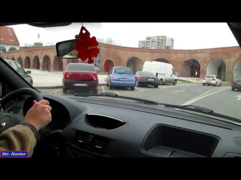 Driving in Timişoara: Piaţa Badea Cârţan - Calea Aradului. Real sound.