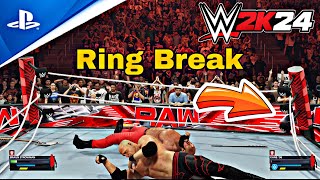 WWE 2K24: Braun Strowman vs Kane - The Ring Breaks | PS5 [4K60]