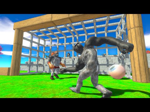3V3 SOCCER | PRIMATES PLAY FOOTBALL ARBS Animal Revolt Battle Simulator