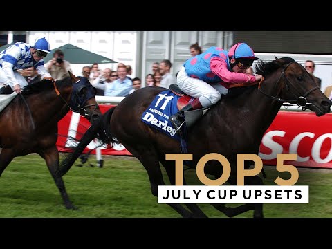 THE BIGGEST UPSETS IN THE DARLEY JULY CUP AT NEWMARKET RACECOURSE