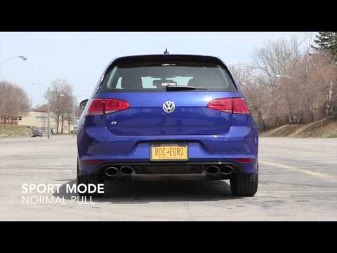 VW Golf R Mk7 with Milltek Exhaust from the Exterior