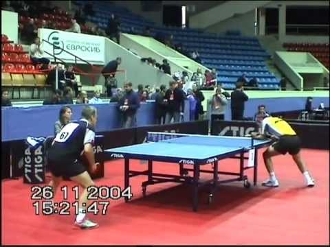 Russian OPEN 2004 table tennis Saveliev A.- J.M. SAIVE