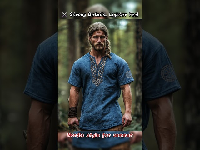 Vídeo relacionado con Camiseta Vikinga para Hombre, Diseño de Cuervo Sombrío, Ropa Vikinga, Blanco, L