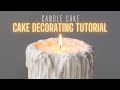 Is It Cake?! Realistic Candle Cake Tutorial 🕯️🍰 | Beginner Friendly Cake Decorating ✨#candlecake