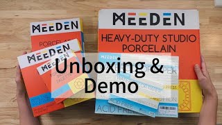Unboxing my biggest palette yet! 😊 Trying out Meeden watercolor palettes and paper! #watercolor #art
