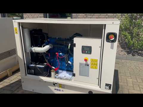 Perkins Caterpillar FG Wilson 22 kVA Silent generatorset New stocknr 5417