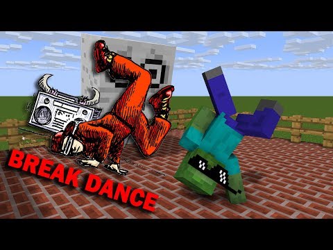 Monster School : BREAK DANCE CHALLENGE - Minecraft Animation