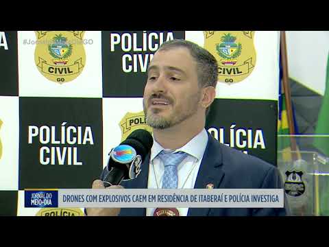 PC investiga drones com explosivos que caíram em residência de Itaberaí
