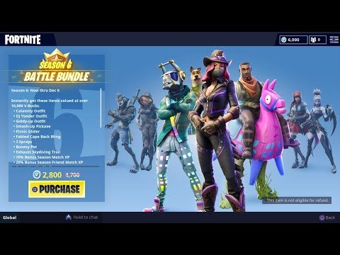 Fortnite season 6 battle pass.Pets,music packs,New skins