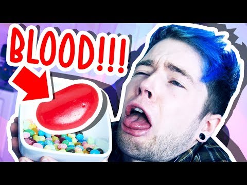 MOST DISGUSTING JELLY BEAN!! **BLOOD FLAVOR**