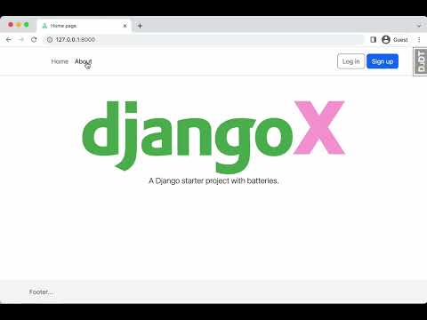 DjangoX - A Free Django Starter Project with Batteries thumbnail