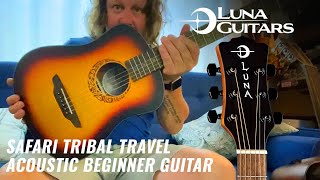 Video thumbnail for Luna Safari Tribal Travel Acoustic Beginner Guitar - Left Handed by Janky - Good-Time Blues