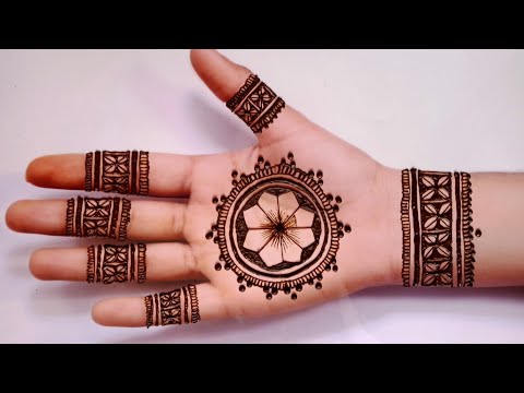 new tikki mehndi designs 2024/easy full front hand mehndi designs/mandala mehndi designs#mehndi