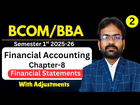 Financial Accounting Syllabus 2025 26 BCom 1st Year Semester 1st CWG for BCOM