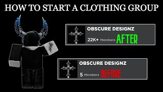 HOW TO START A CLOTHING GROUP ON ROBLOX (2024)