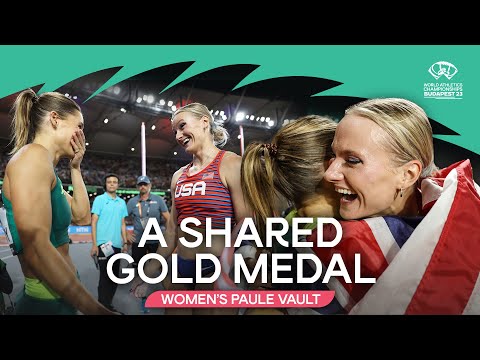 Kennedy and Moon share the pole vault gold 🥹 | World Athletics Championships Budapest 23