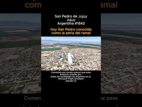 San Pedro de Jujuy desde el Microsoft Flight Simulator #sanpedrodejujuy #jujuy #argentina #Msfs2024