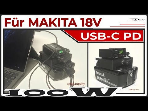 MAKITA 18V Akku und USB-C PD Lader für Laptop/Tablet/Smartphone | AkkuAdapter 👍